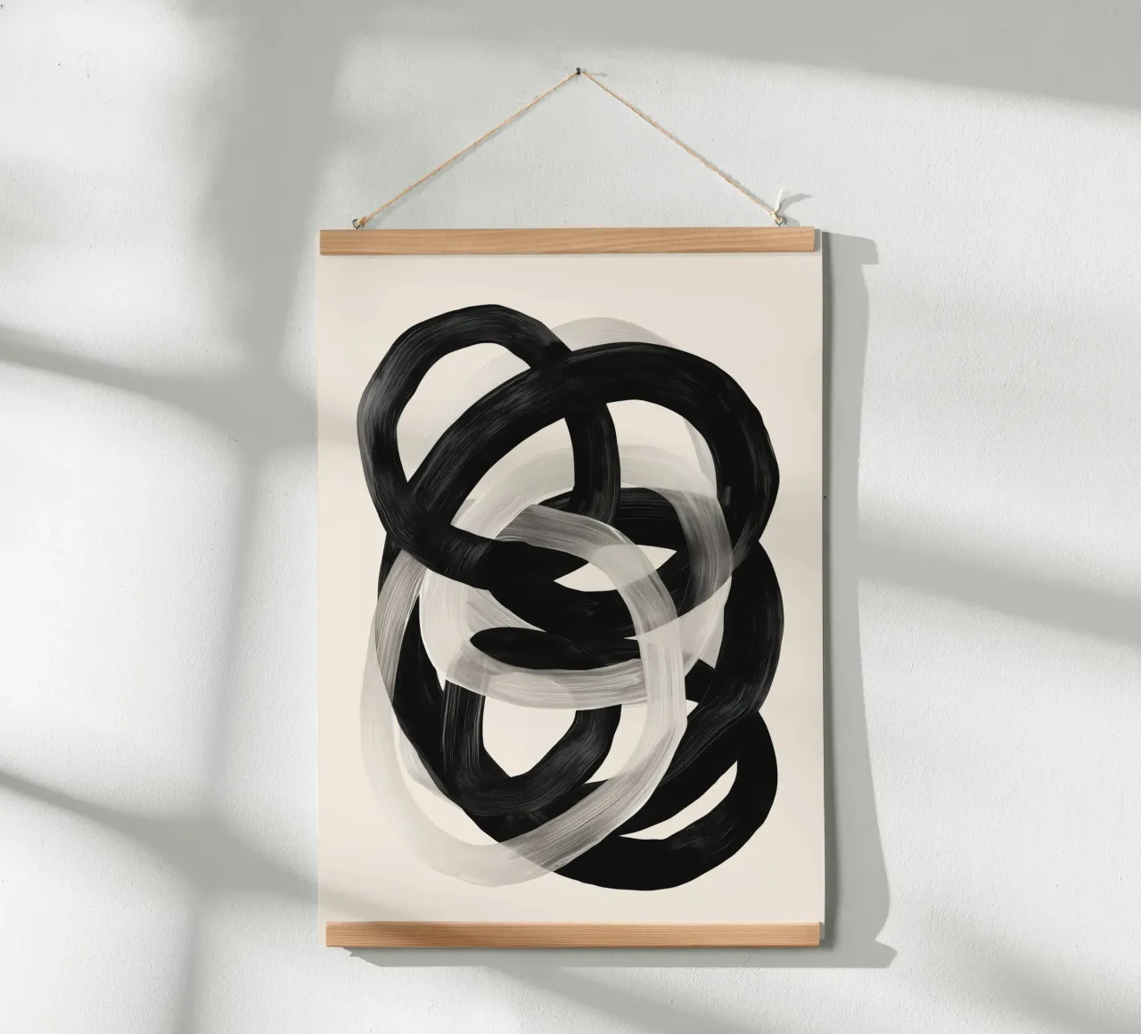 Interwoven Lines Abstract Art 2 carta hahnemühle da Nadjaa