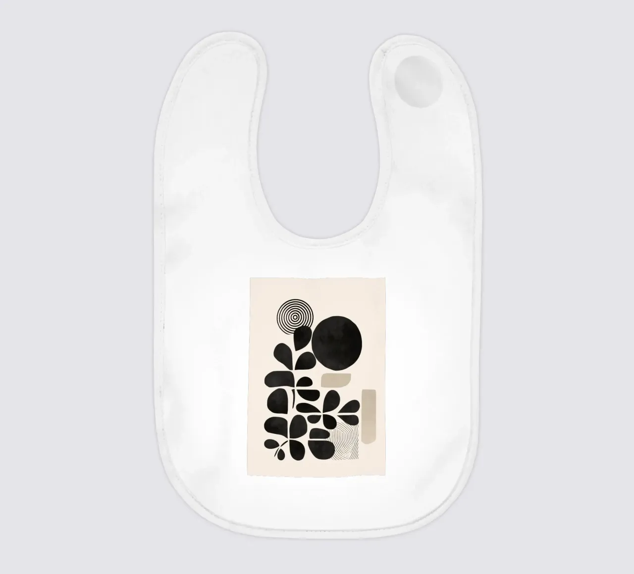 Modern Botanicals – Abstract Minimalist Shapes bavaglino da Nadjaa