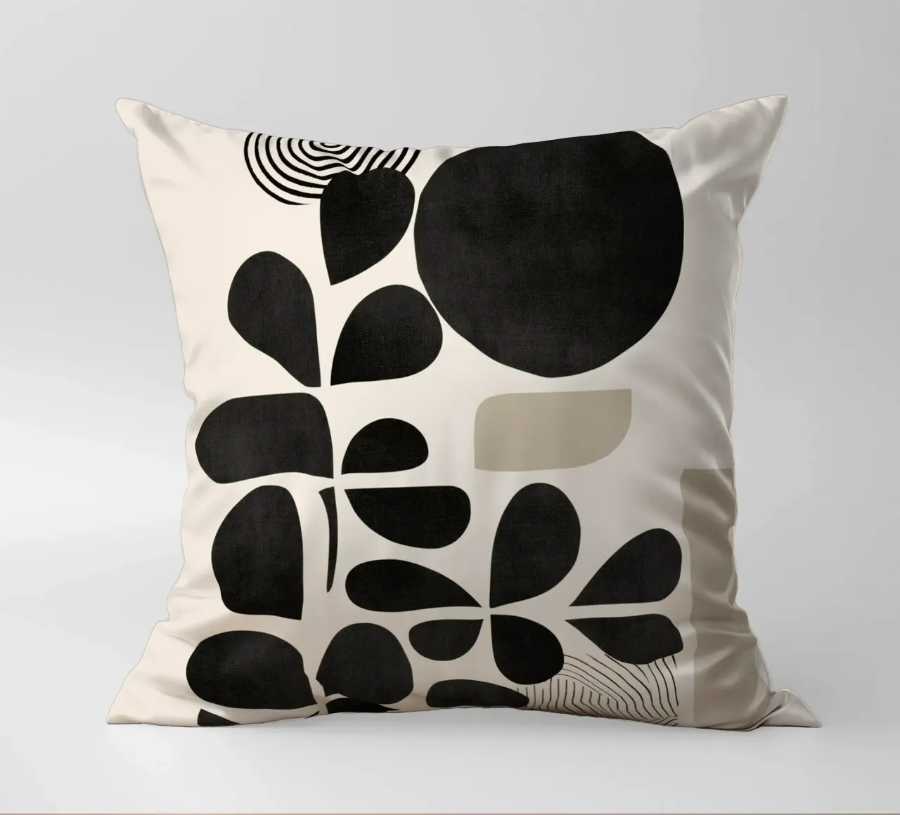 Modern Botanicals – Abstract Minimalist Shapes cuscino da Nadjaa