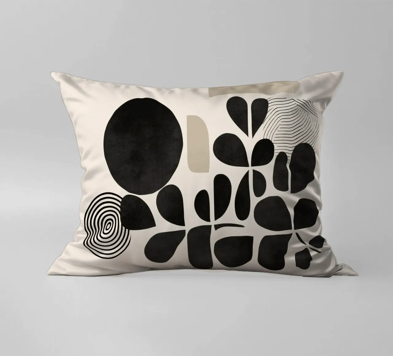 Modern Botanicals – Abstract Minimalist Shapes cuscino da Nadjaa
