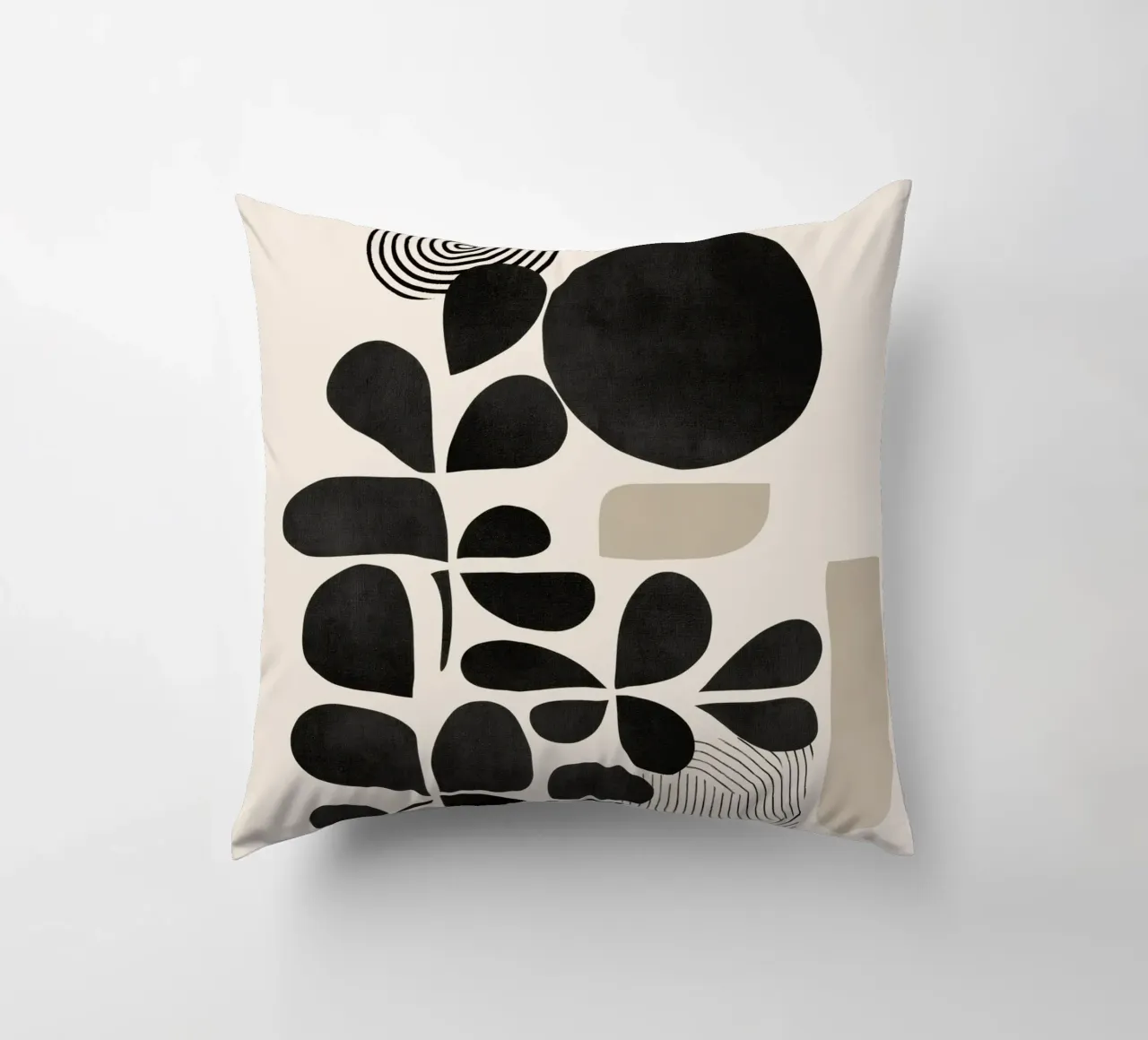 Modern Botanicals – Abstract Minimalist Shapes cuscino da Nadjaa