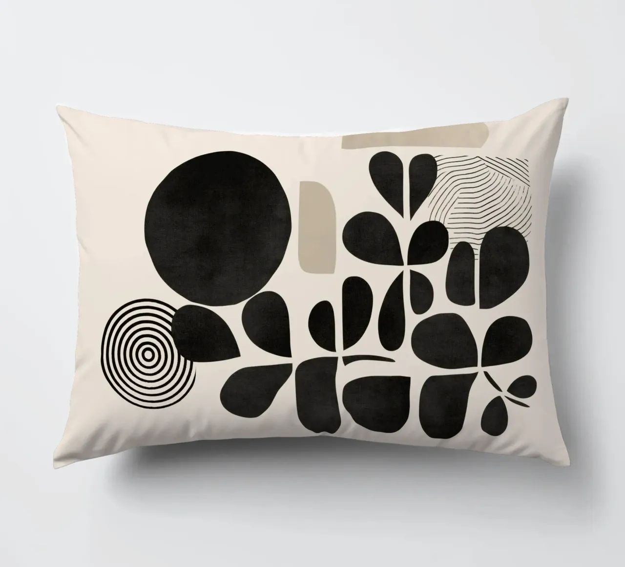 Modern Botanicals – Abstract Minimalist Shapes cuscino da Nadjaa