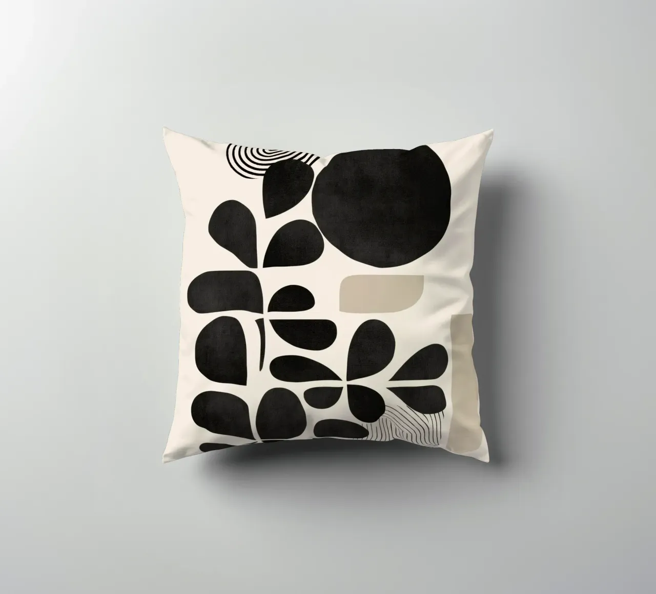 Modern Botanicals – Abstract Minimalist Shapes cuscino da Nadjaa