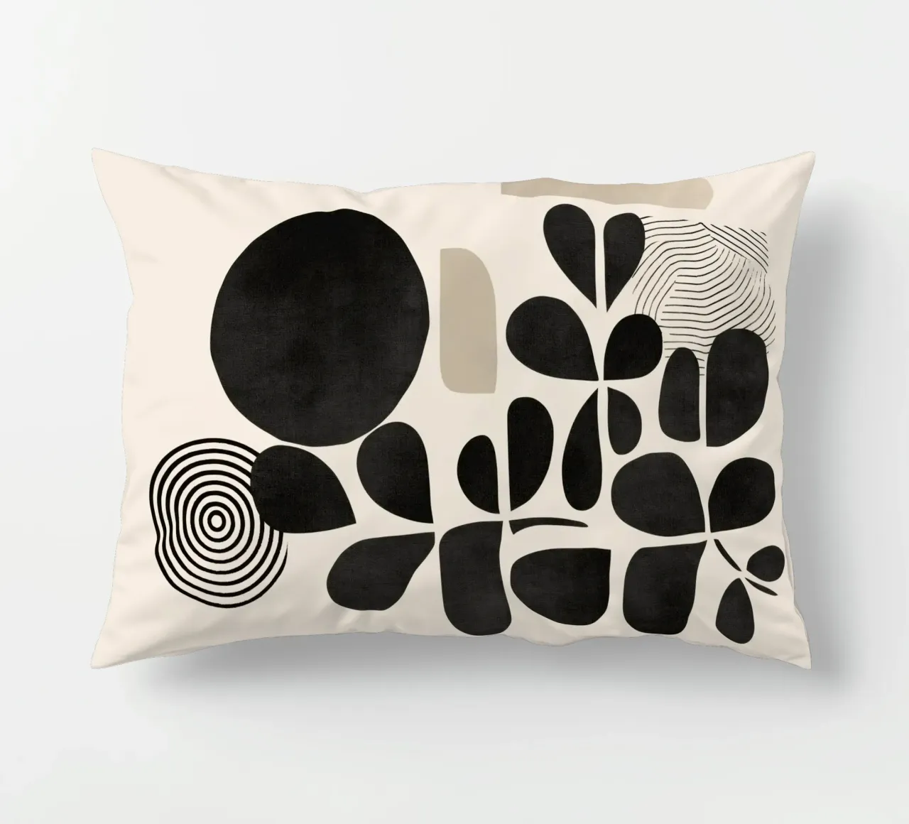 Modern Botanicals – Abstract Minimalist Shapes cuscino da Nadjaa