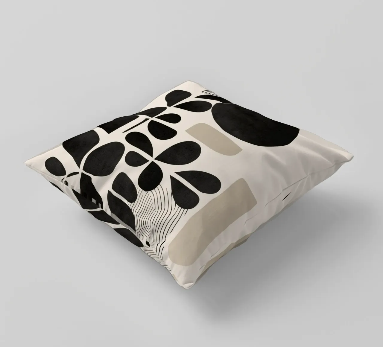 Modern Botanicals – Abstract Minimalist Shapes cuscino da Nadjaa