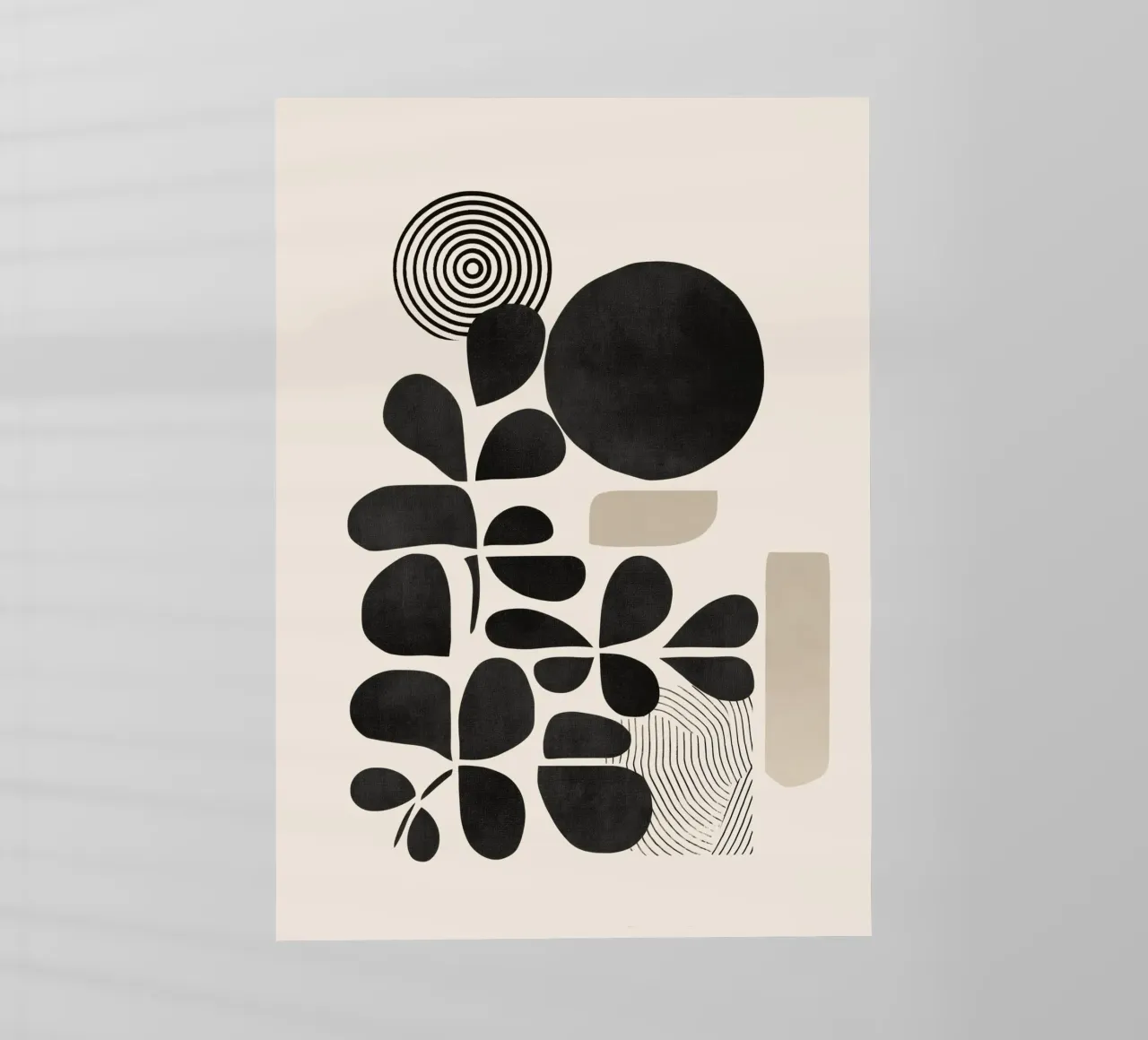 Modern Botanicals – Abstract Minimalist Shapes pellicola backlit da Nadjaa