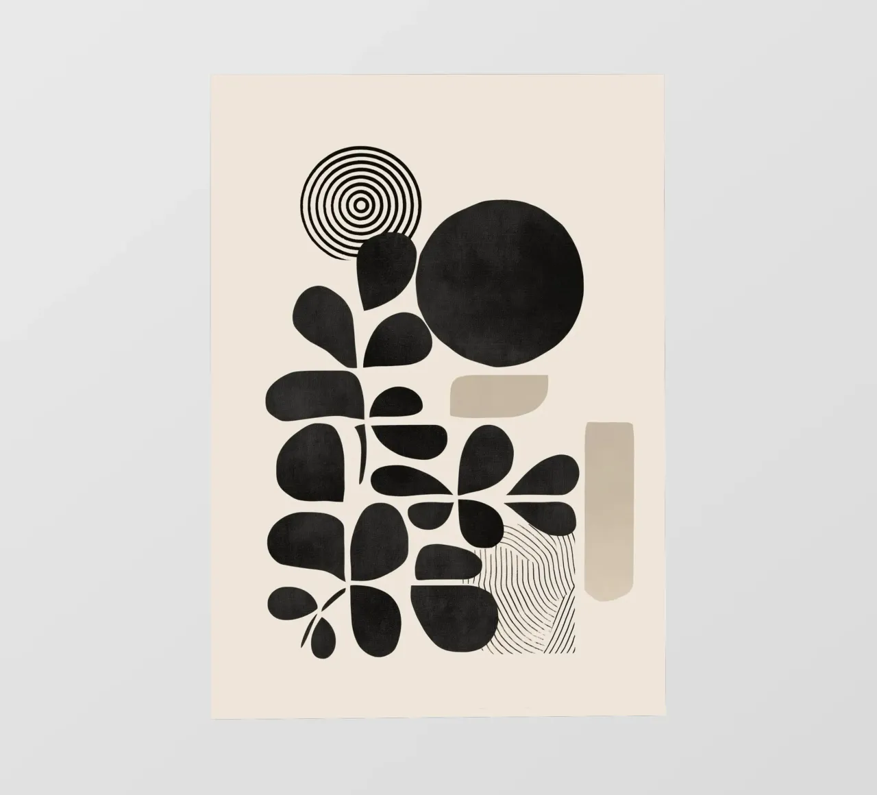 Modern Botanicals – Abstract Minimalist Shapes pellicola backlit da Nadjaa