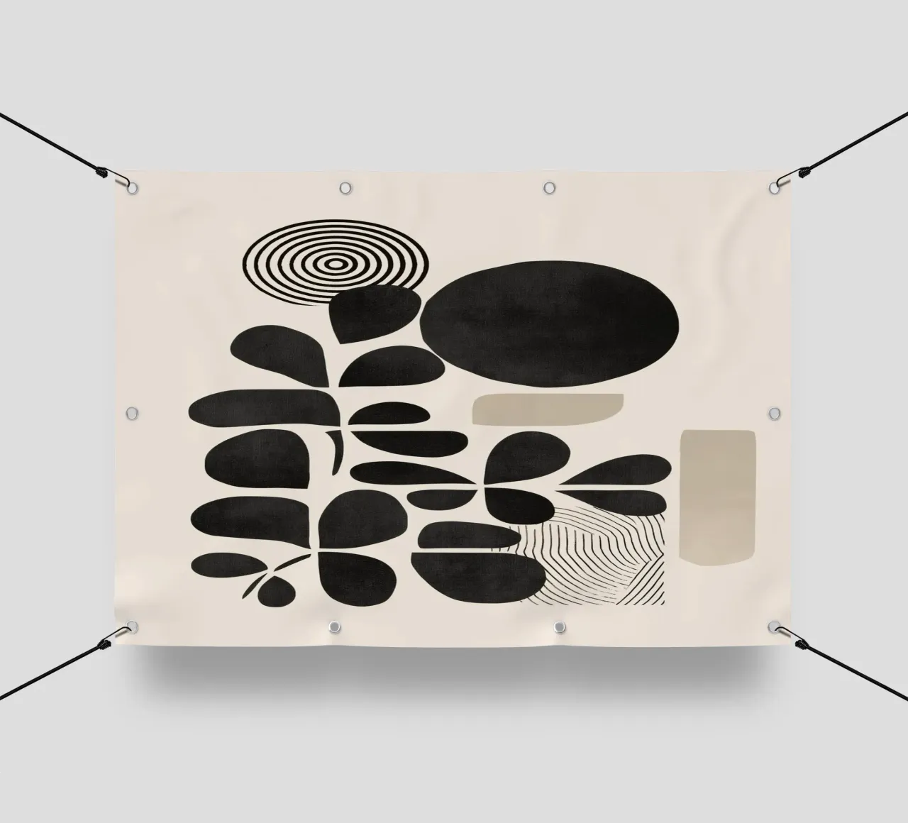 Modern Botanicals – Abstract Minimalist Shapes telo in pvc da Nadjaa