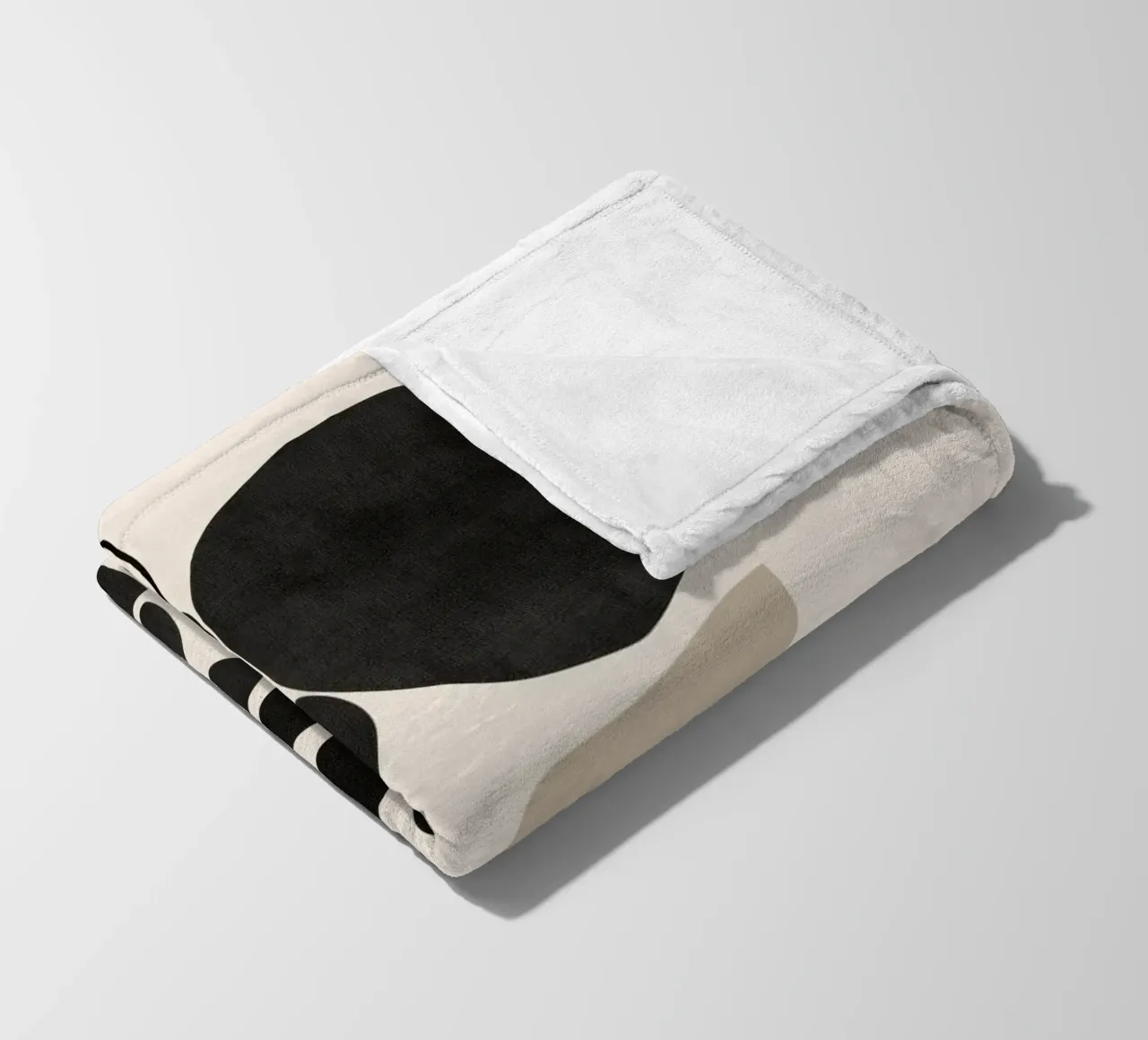 Modern Botanicals – Abstract Minimalist Shapes coperta in pile da Nadjaa