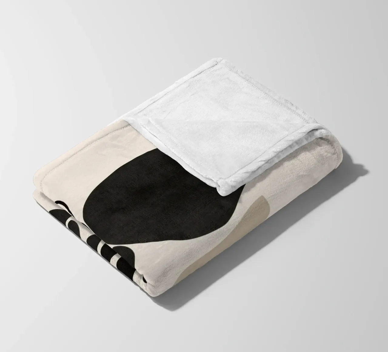 Modern Botanicals – Abstract Minimalist Shapes coperta in pile da Nadjaa