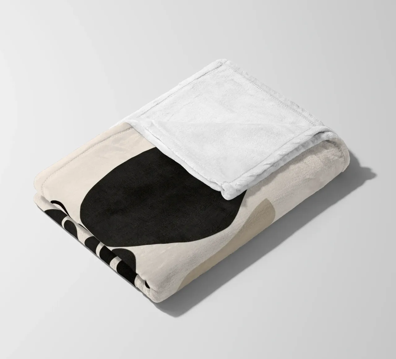 Modern Botanicals – Abstract Minimalist Shapes coperta in pile da Nadjaa