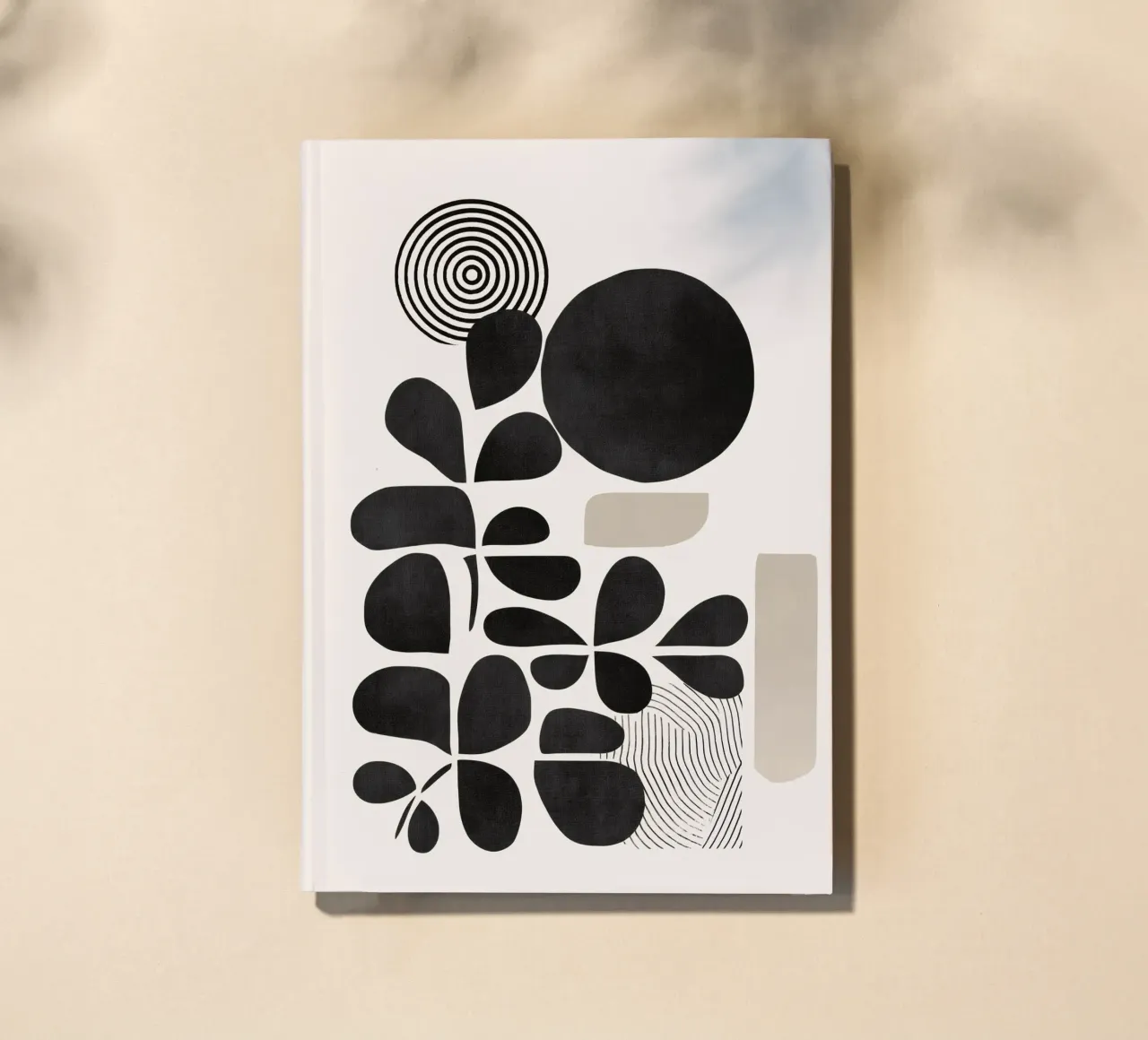 Modern Botanicals – Abstract Minimalist Shapes Notizbuch von Nadjaa