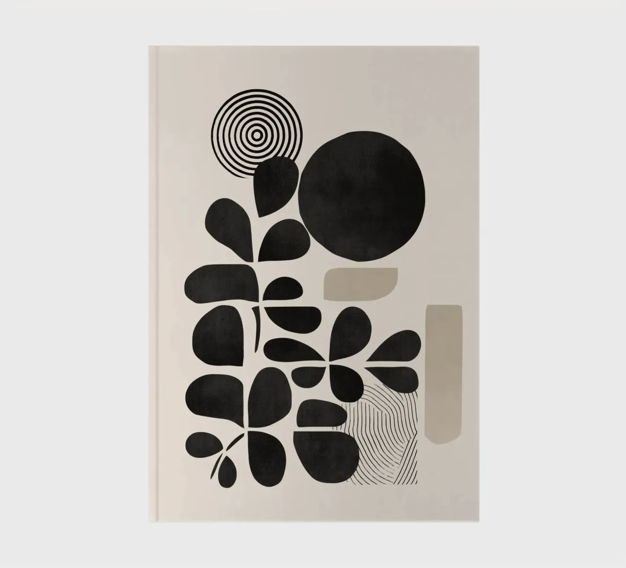 Modern Botanicals – Abstract Minimalist Shapes Notizbuch von Nadjaa