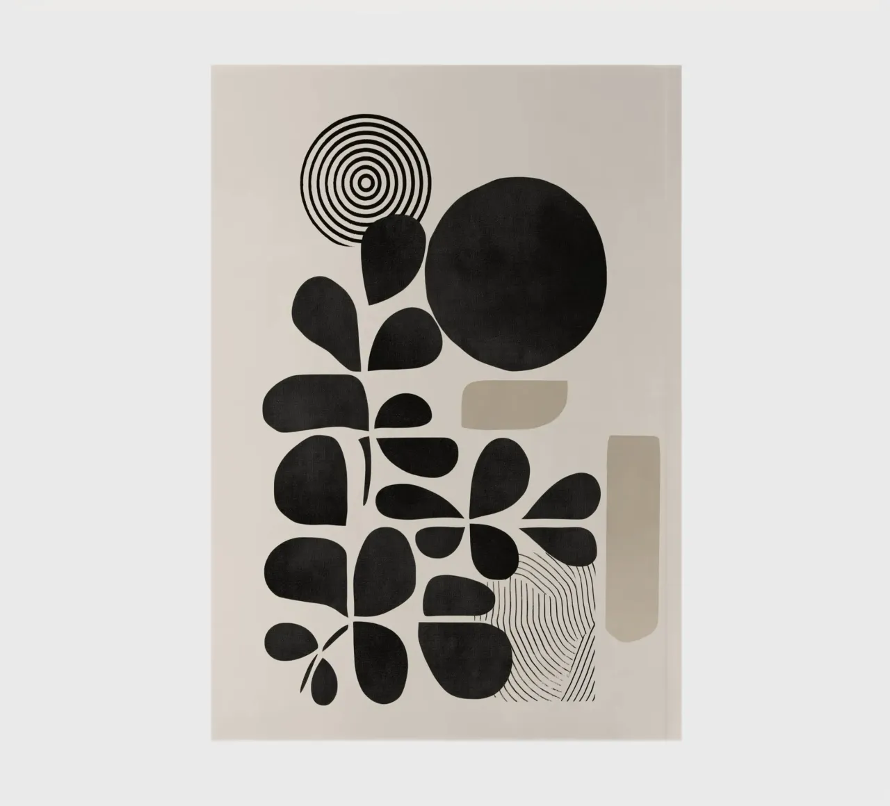 Modern Botanicals – Abstract Minimalist Shapes Notizbuch von Nadjaa