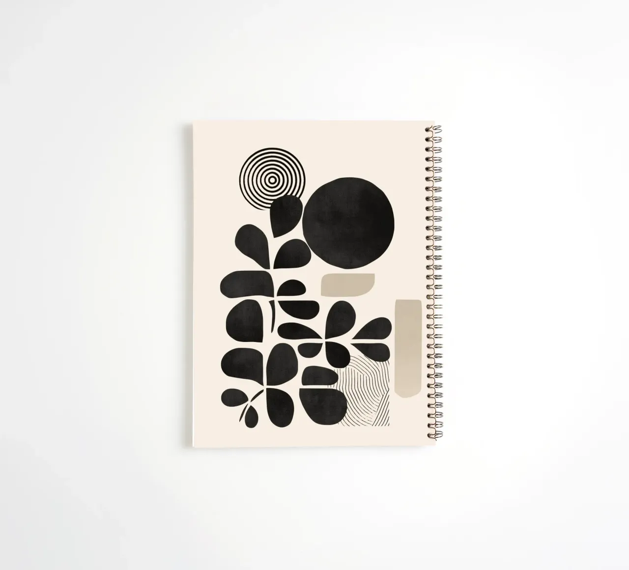 Modern Botanicals – Abstract Minimalist Shapes diario ad anelli da Nadjaa