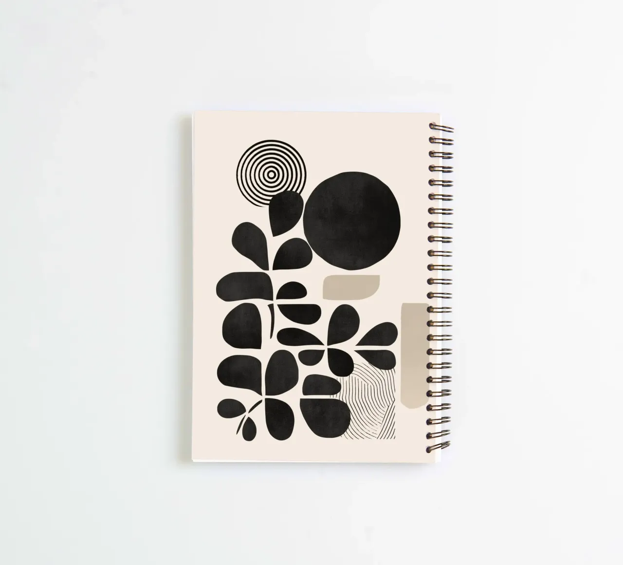 Modern Botanicals – Abstract Minimalist Shapes diario ad anelli da Nadjaa