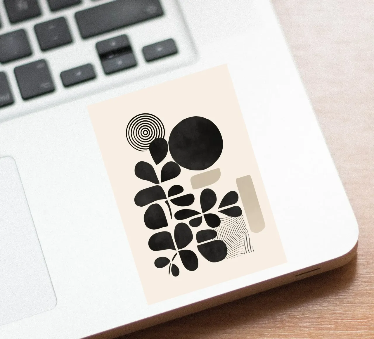Modern Botanicals – Abstract Minimalist Shapes adesivo da Nadjaa