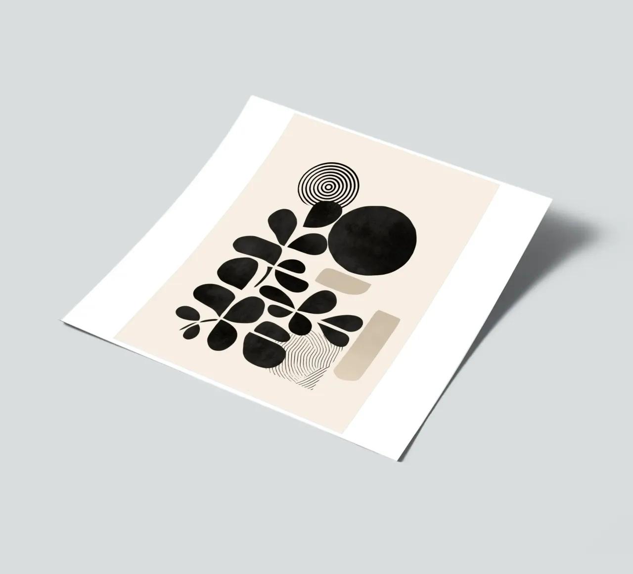 Modern Botanicals – Abstract Minimalist Shapes foglio adesivo da Nadjaa
