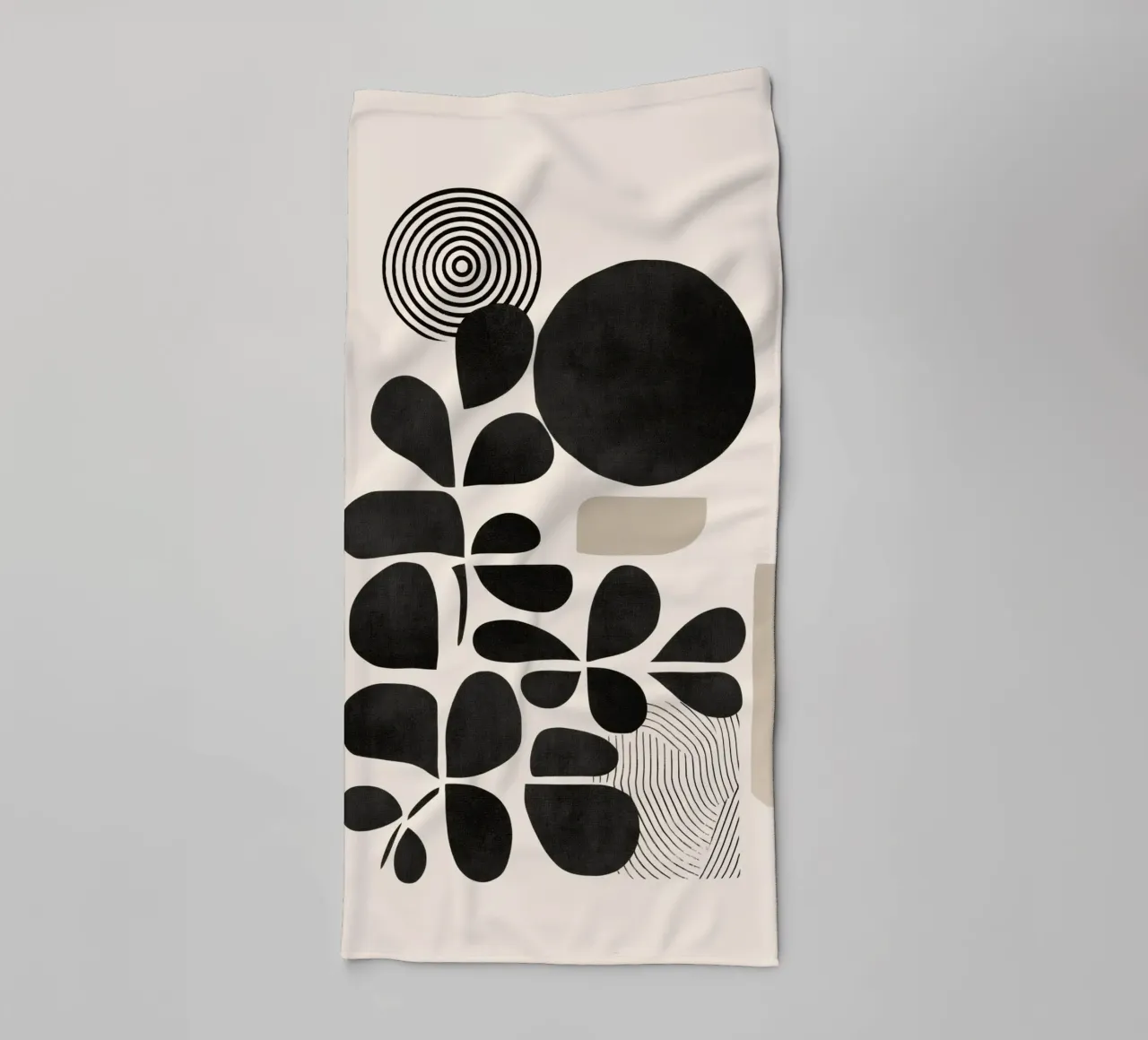 Modern Botanicals – Abstract Minimalist Shapes asciugamano da bagno da Nadjaa