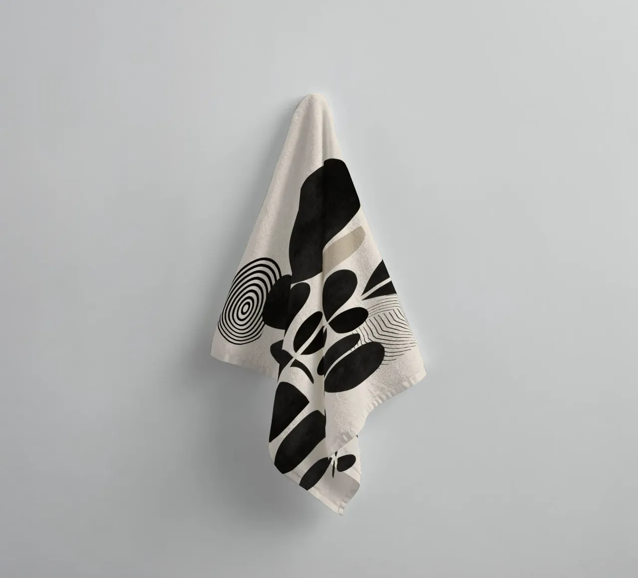 Modern Botanicals – Abstract Minimalist Shapes asciugamano da bagno da Nadjaa