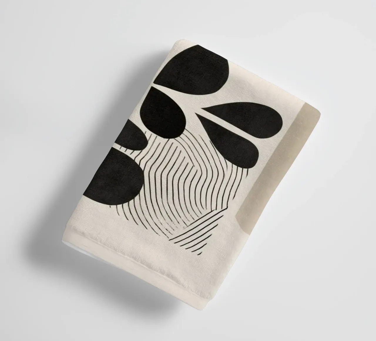 Modern Botanicals – Abstract Minimalist Shapes asciugamano da bagno da Nadjaa