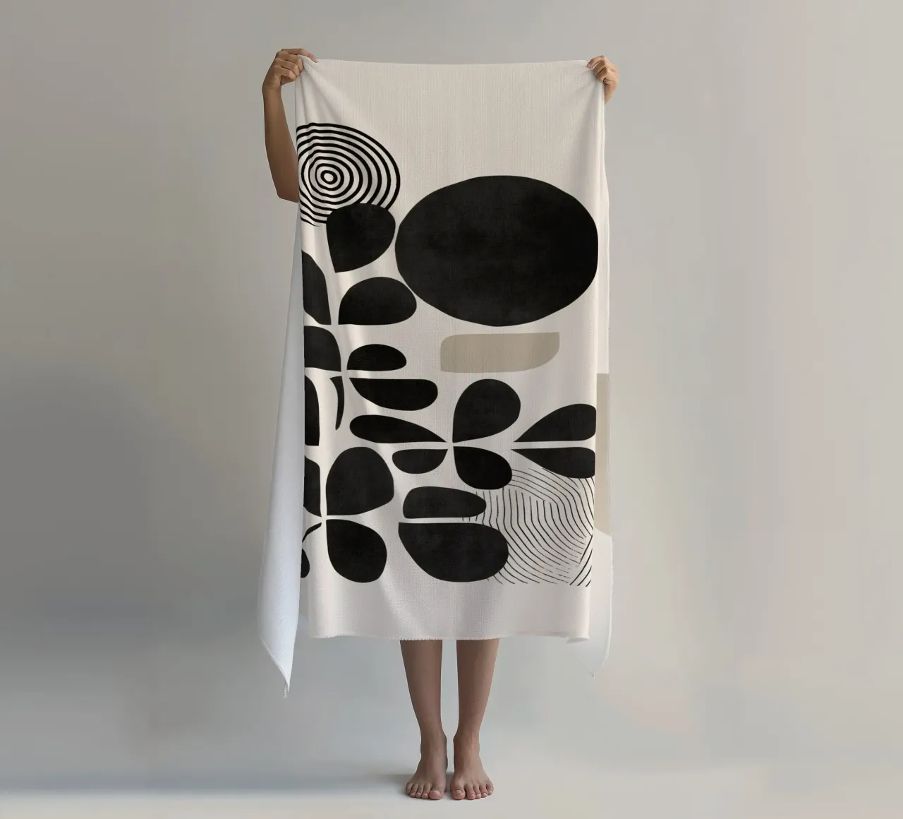 Modern Botanicals – Abstract Minimalist Shapes telo mare da Nadjaa