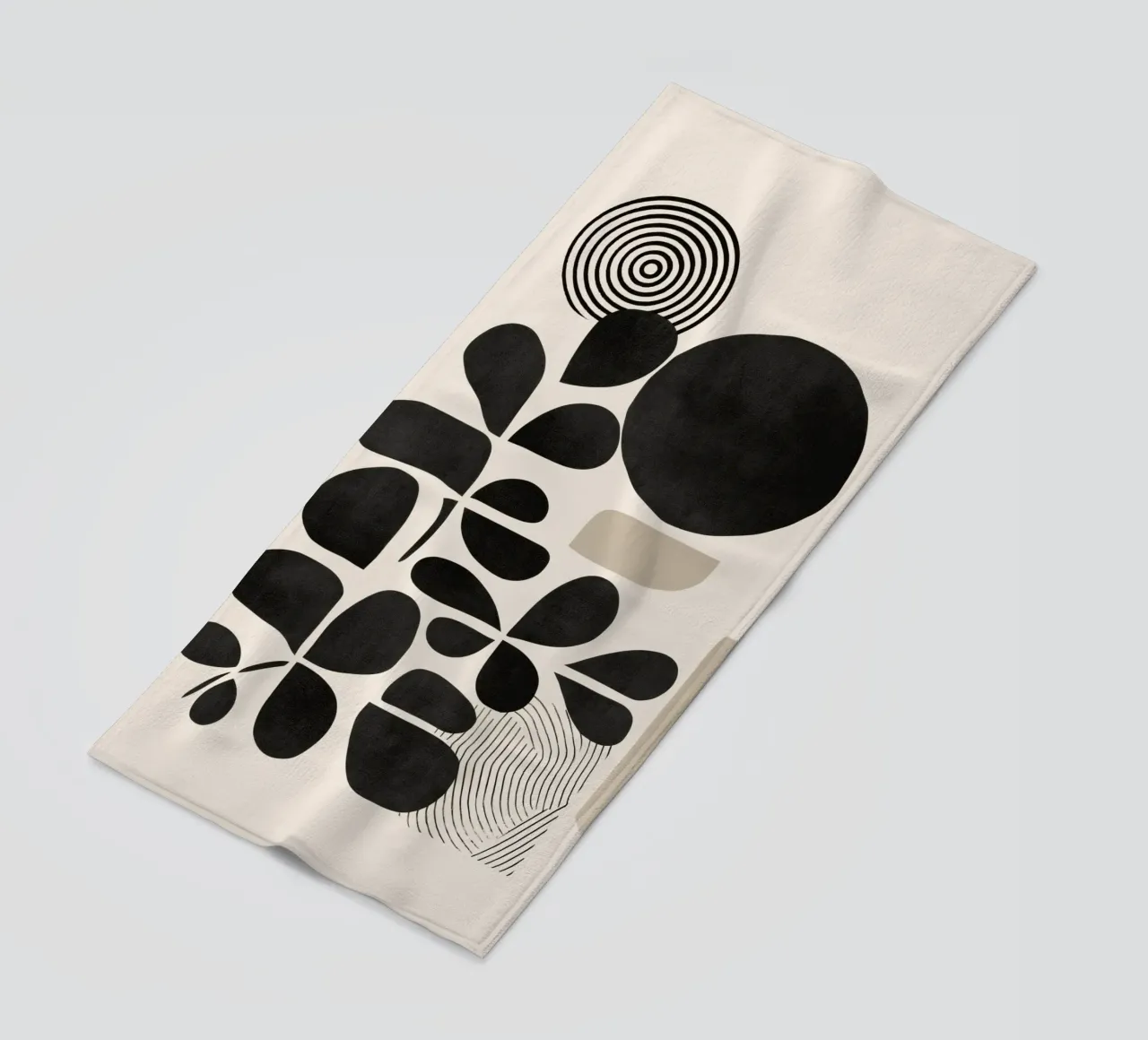 Modern Botanicals – Abstract Minimalist Shapes telo mare da Nadjaa