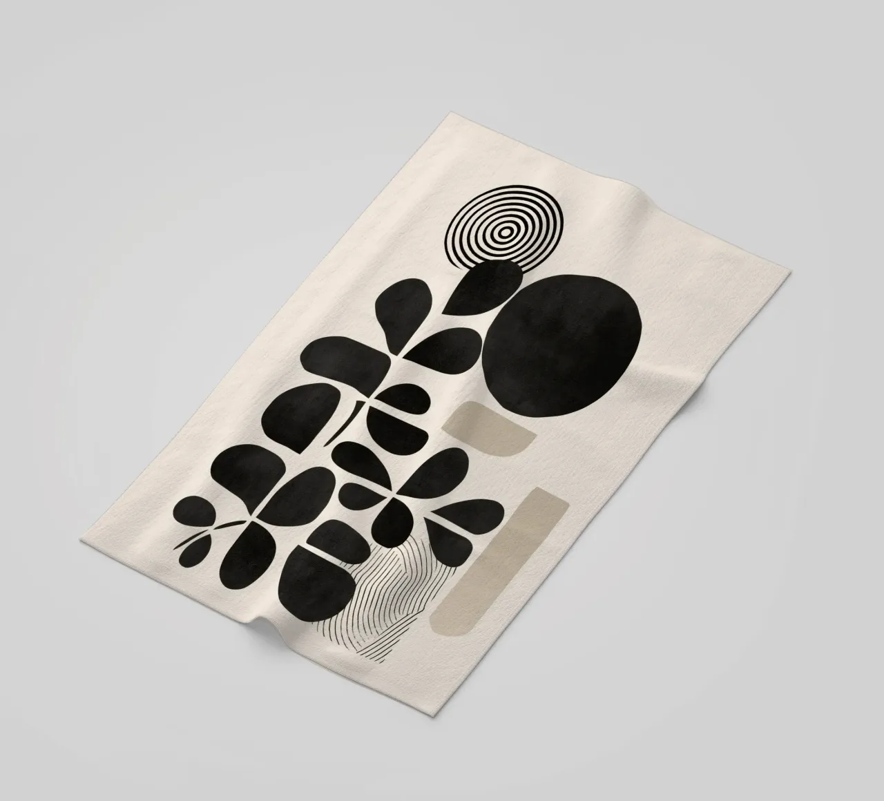 Modern Botanicals – Abstract Minimalist Shapes telo mare da Nadjaa