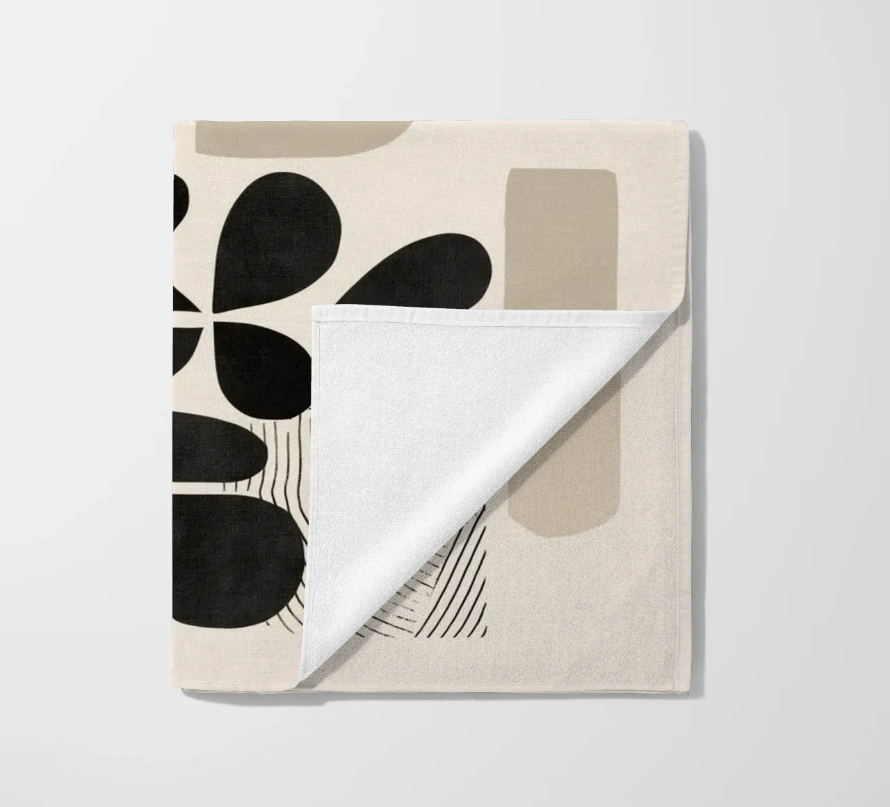 Modern Botanicals – Abstract Minimalist Shapes telo mare da Nadjaa