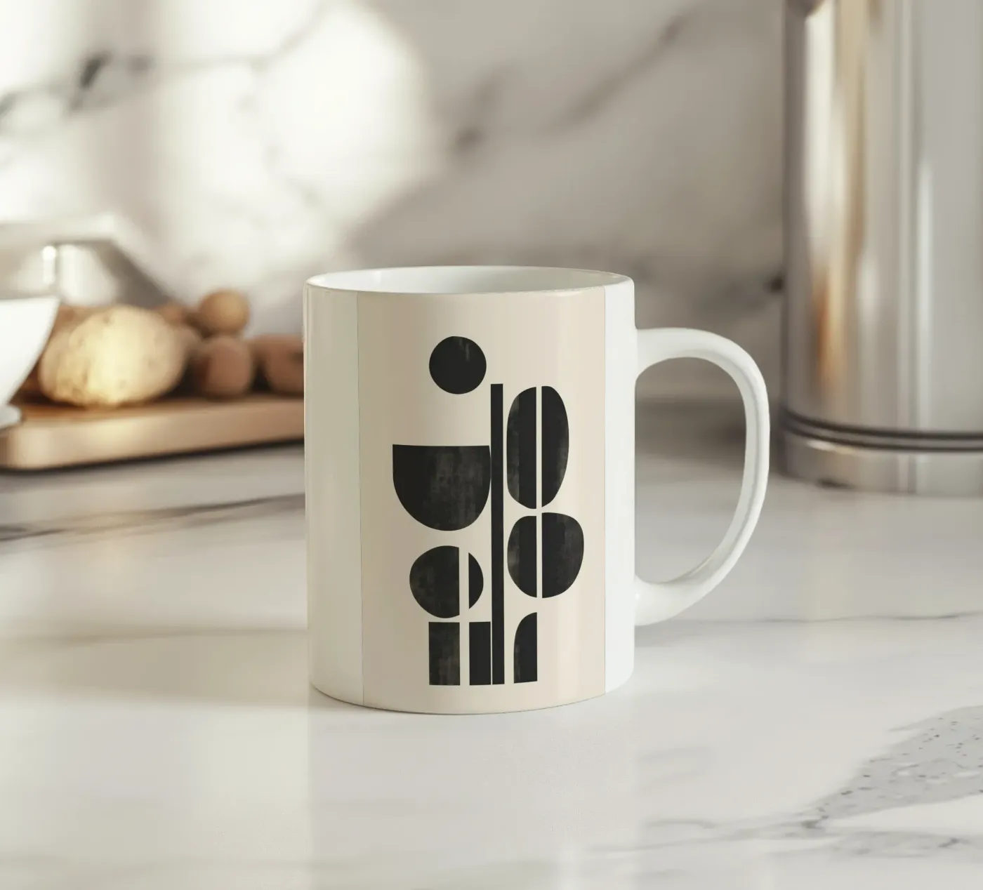 Modern Forms ceramic mug by Nadjaa