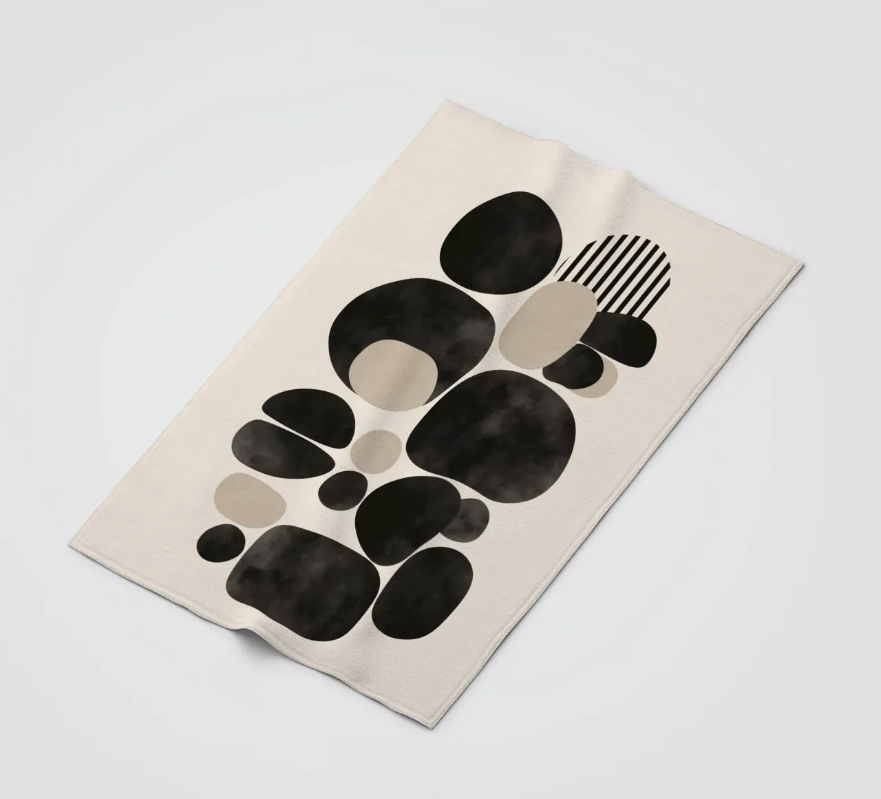 Pebble Form coperta in pile da Nadjaa