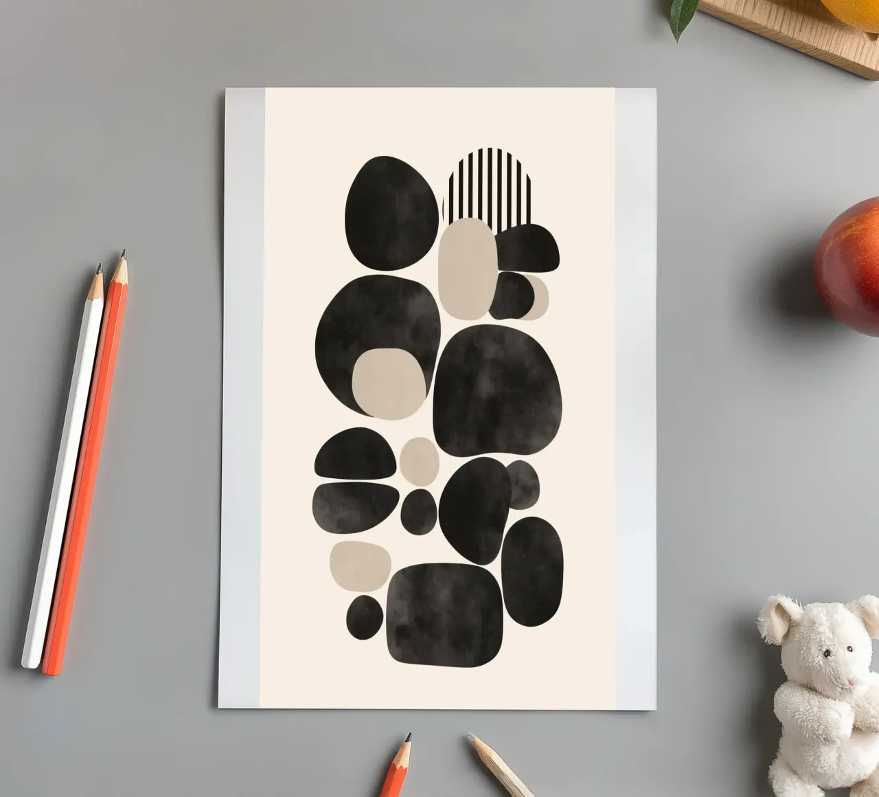 Pebble Form foglio adesivo da Nadjaa