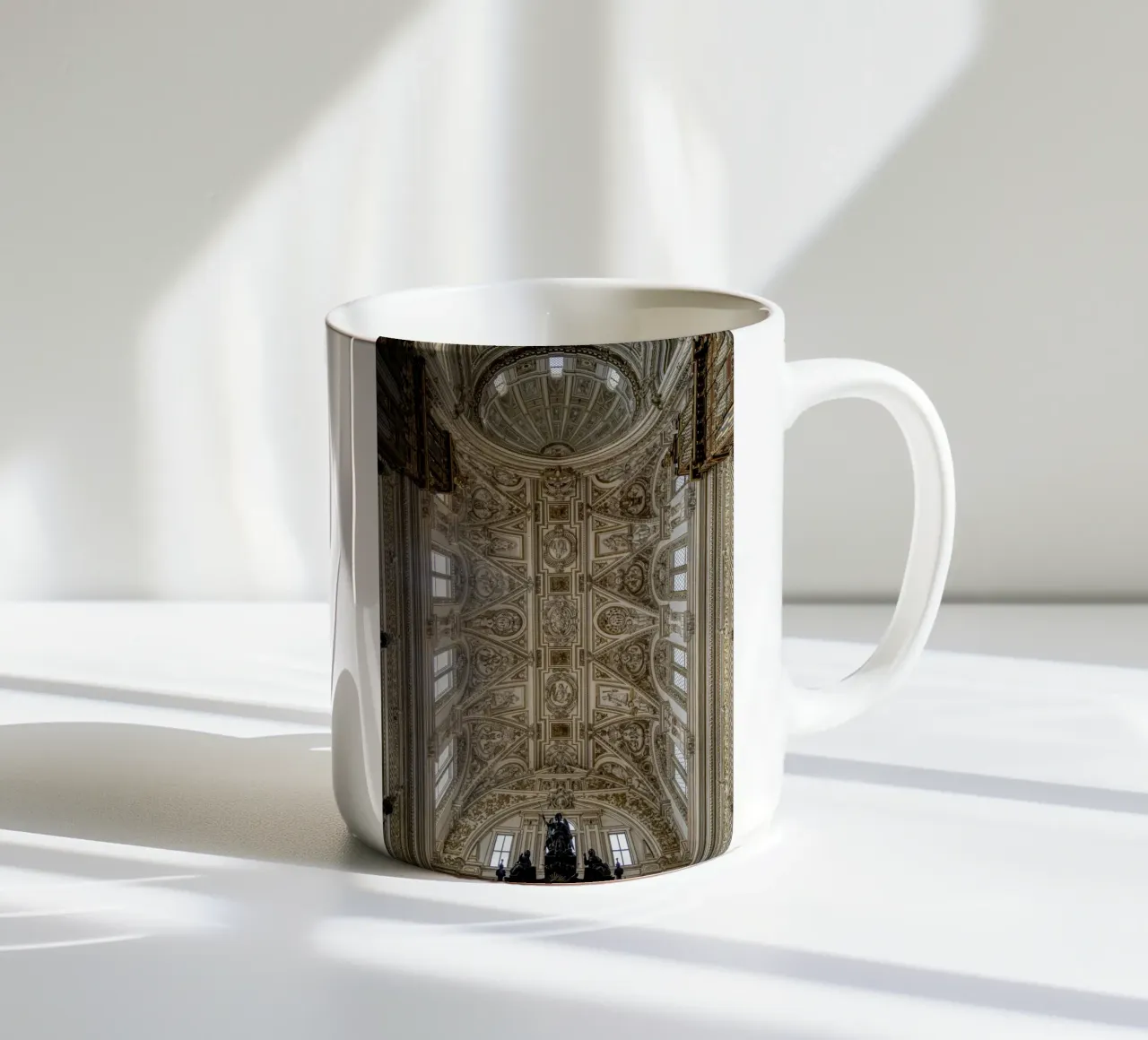 Baroque sacred architecture in the Mezquita ceramic mug by Bilderwelt - Kunst für die Wand