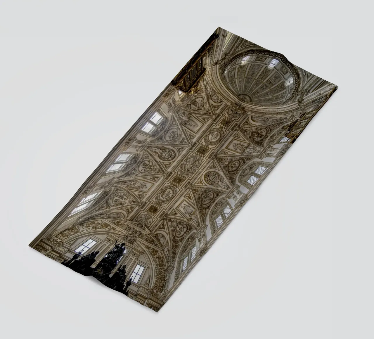 Baroque sacred architecture in the Mezquita beach towel by Bilderwelt - Kunst für die Wand
