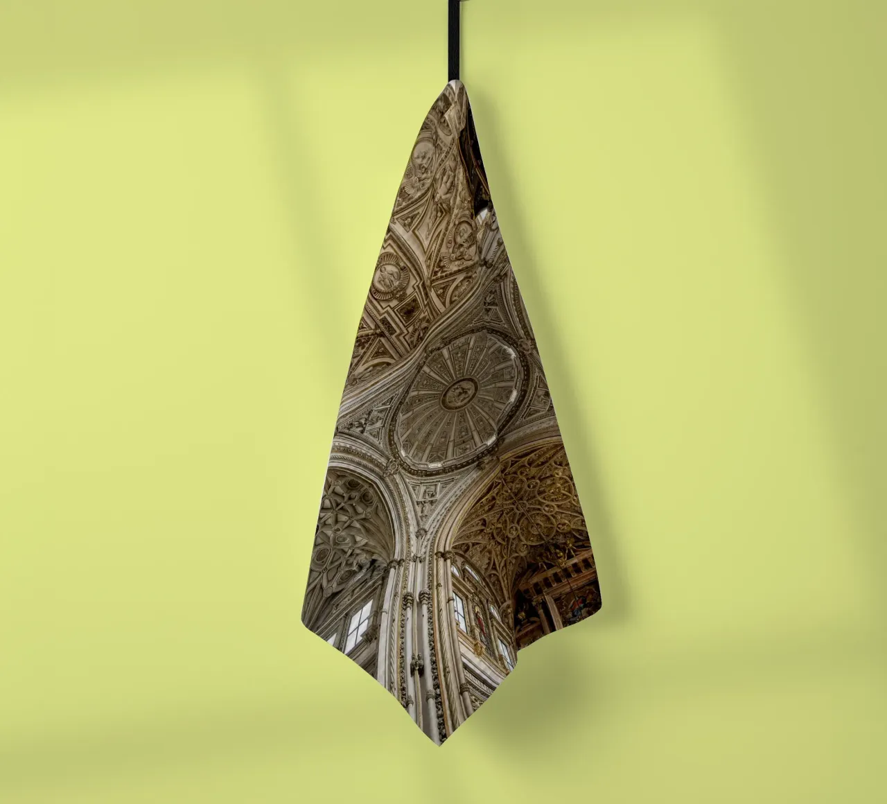 Voûte gothique avec guidage lumineux à Cordoue torchon de Bilderwelt - Kunst für die Wand