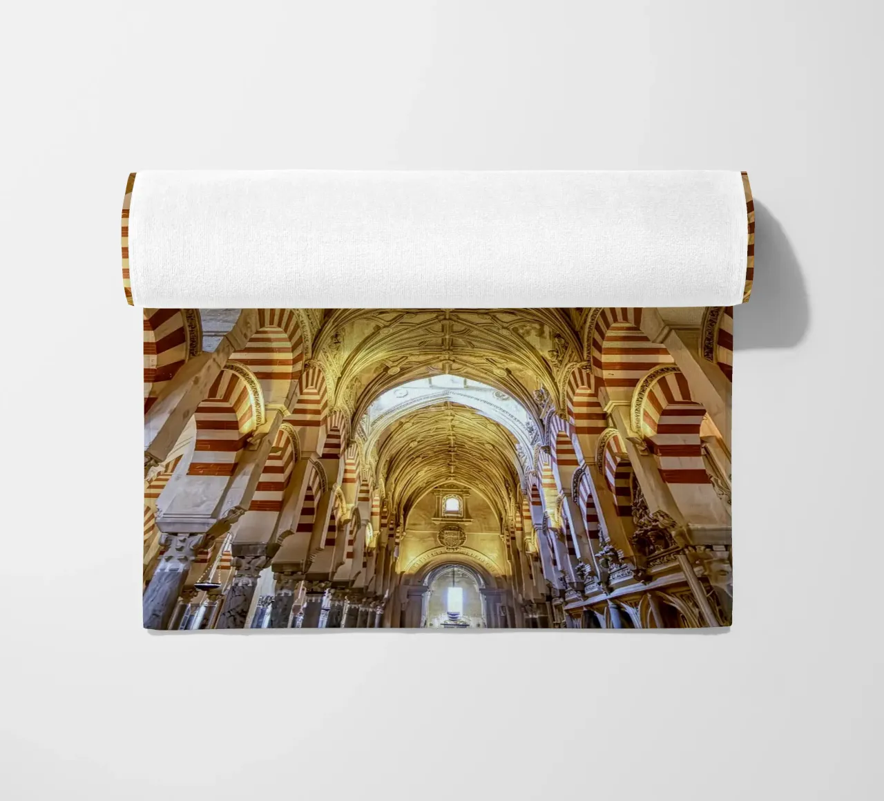 Archi moreschi nella moschea di Córdoba telo mare da Bilderwelt - Kunst für die Wand