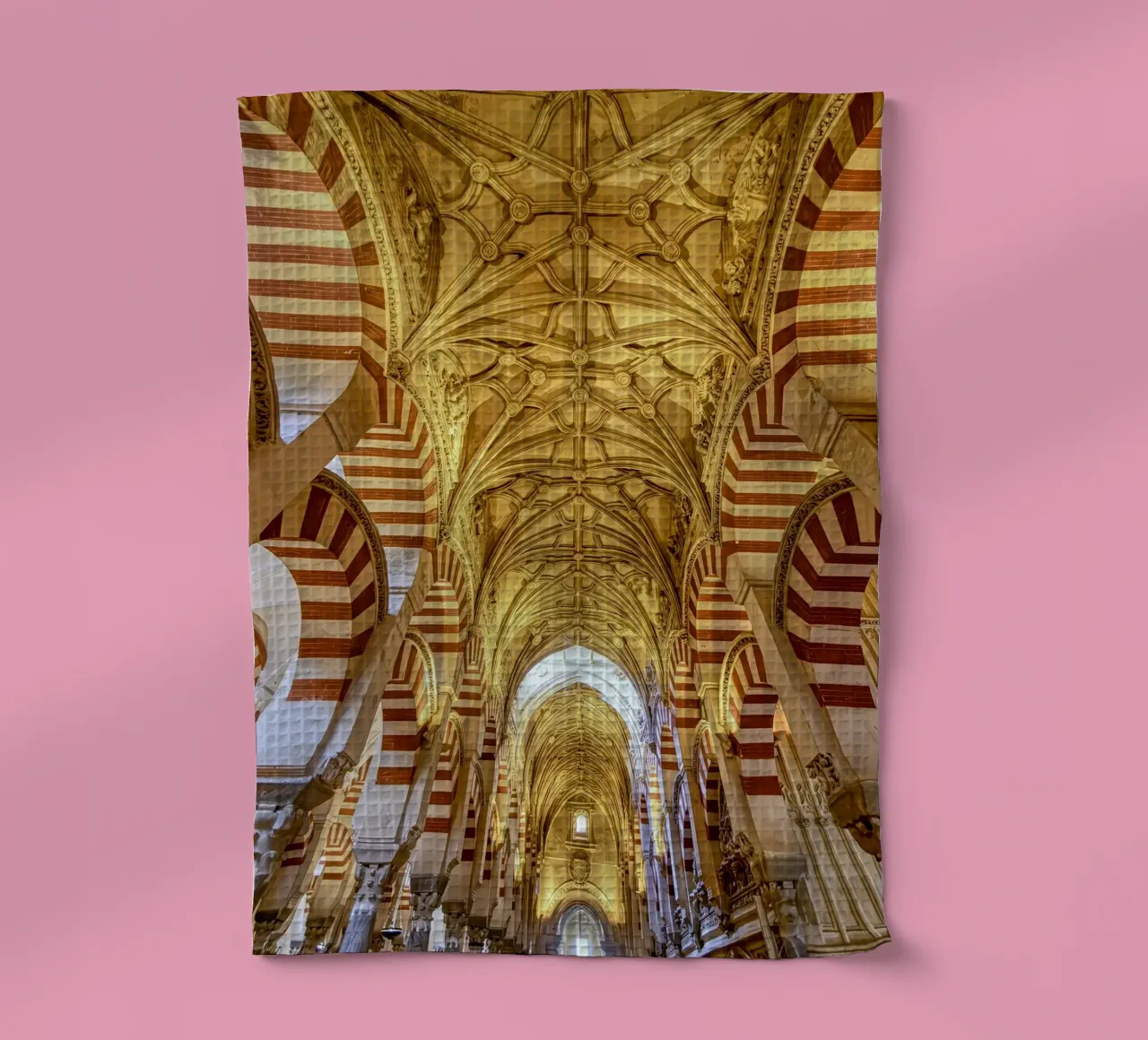 Arcs mauresques dans la mosquée de Cordoue torchon de Bilderwelt - Kunst für die Wand