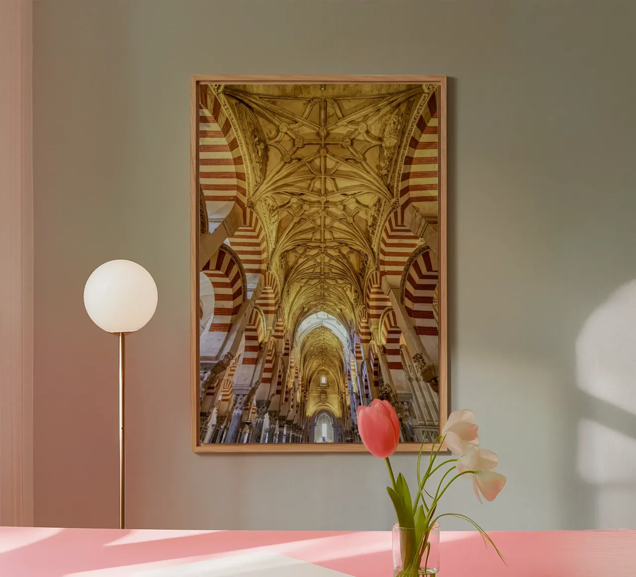 Arcs mauresques dans la mosquée de Cordoue panneau forex de Bilderwelt - Kunst für die Wand