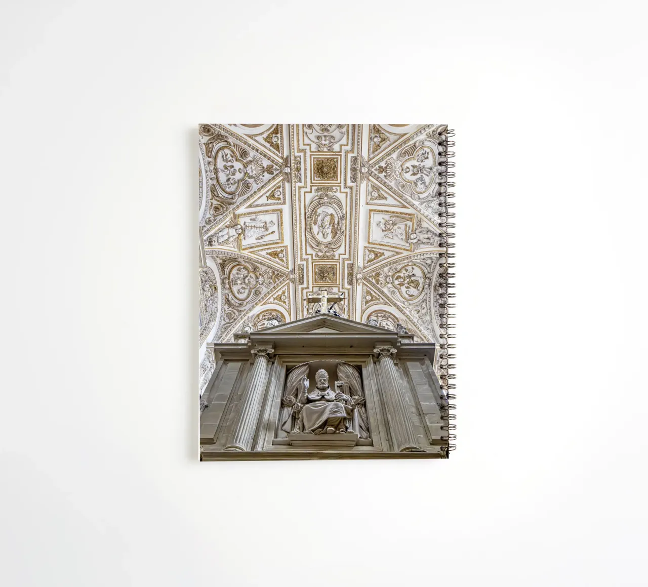 Baroque vault with altarpiece in Córdoba spiral notebook by Bilderwelt - Kunst für die Wand