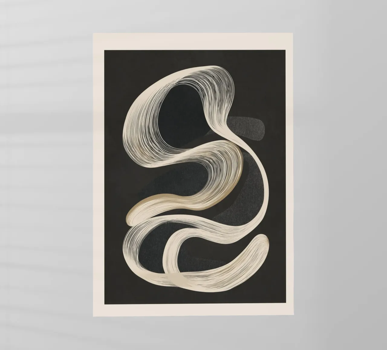 Monochrome Flow - Abstract Line Movement pellicola backlit da Flow Line
