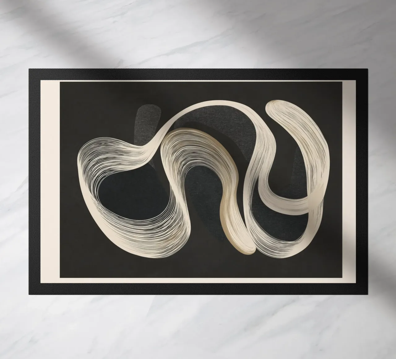 Monochrome Flow - Abstract Line Movement zerbino da Flow Line