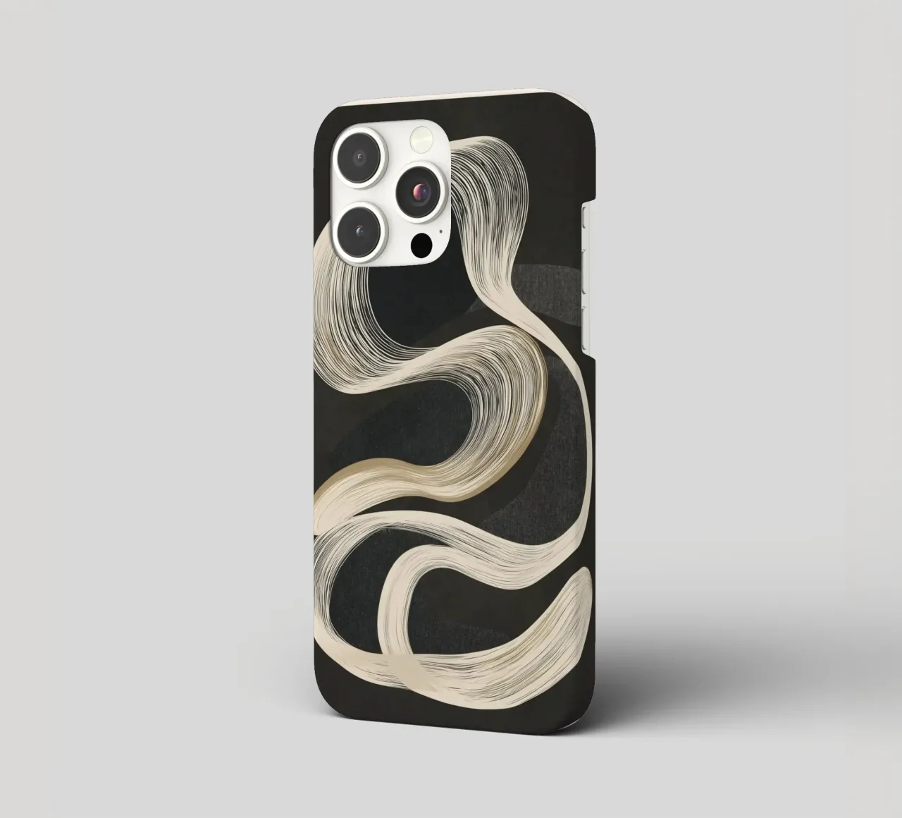 Monochrome Flow - Abstract Line Movement cover iphone da Flow Line