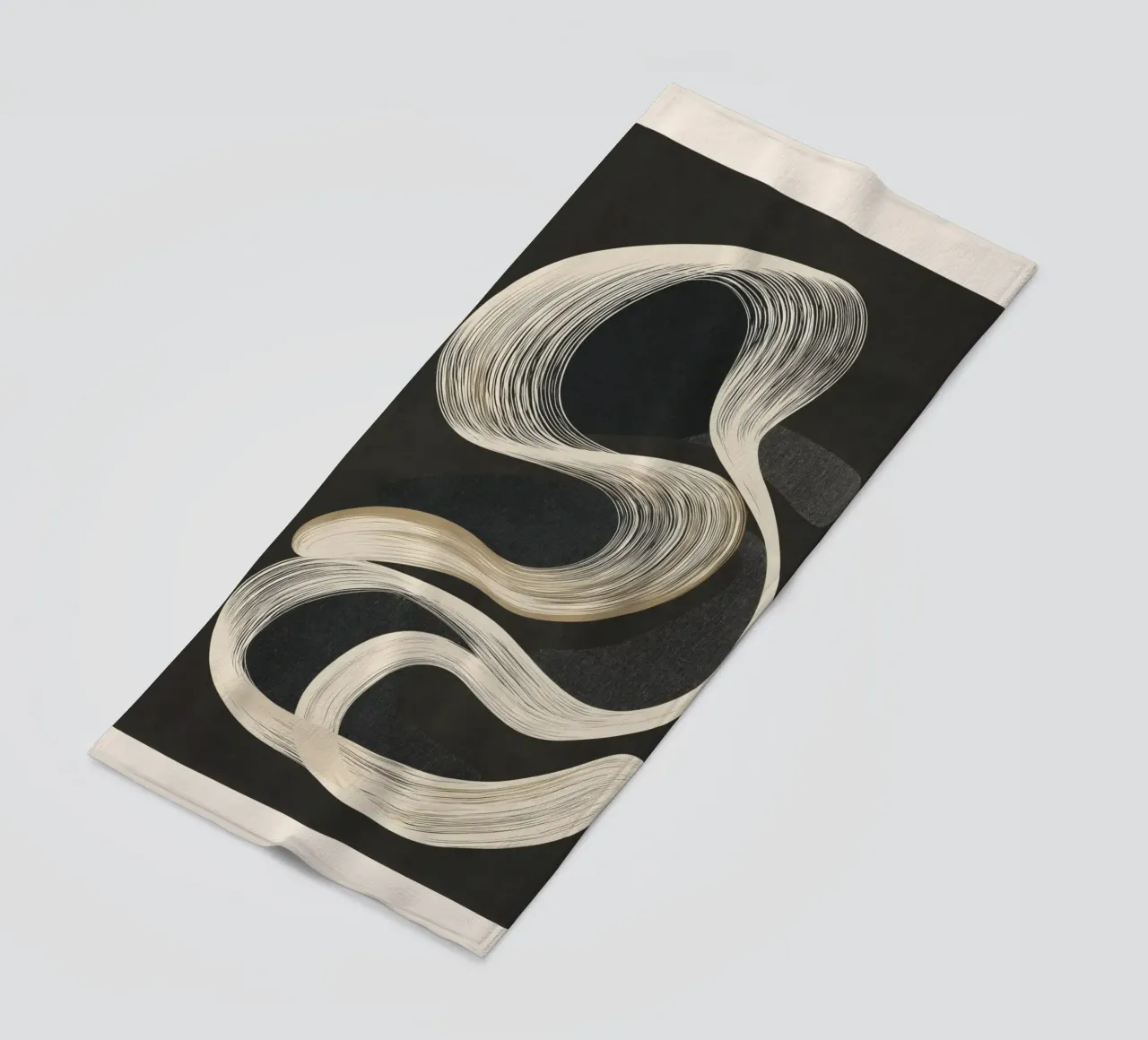 Monochrome Flow - Abstract Line Movement telo mare da Flow Line