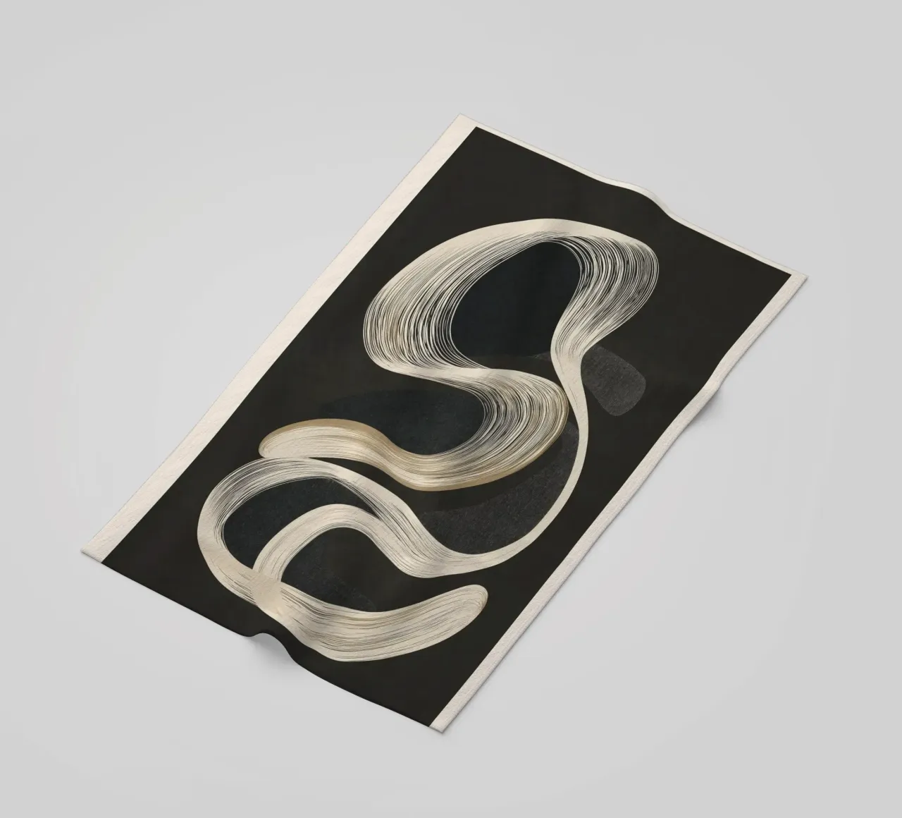 Monochrome Flow - Abstract Line Movement telo mare da Flow Line