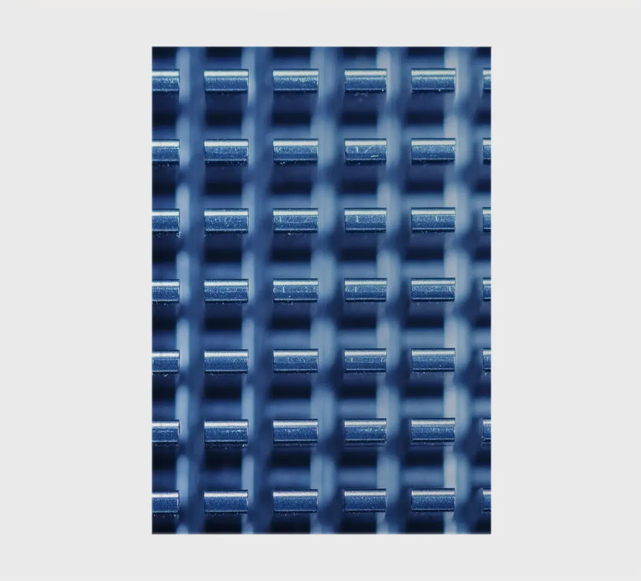 Structure métallique avec ailettes de refroidissement - vue macro carnet de notes de Bilderwelt - Kunst für die Wand