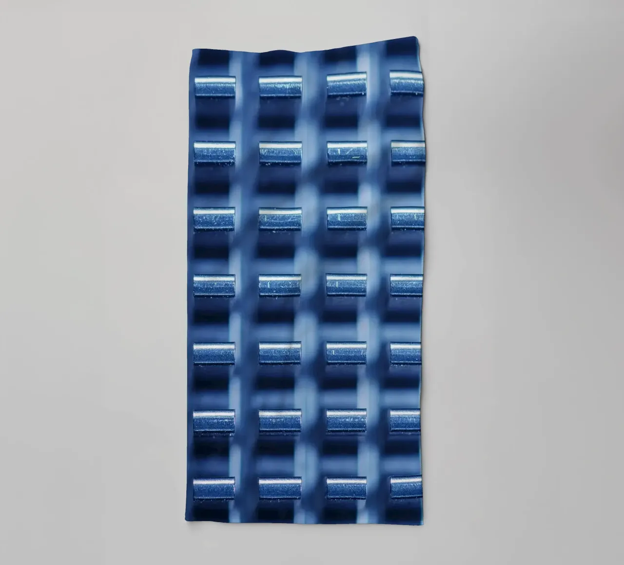 Structure métallique avec ailettes de refroidissement - vue macro serviette de bain de Bilderwelt - Kunst für die Wand