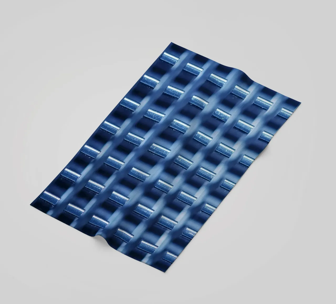 Structure métallique avec ailettes de refroidissement - vue macro serviette de plage de Bilderwelt - Kunst für die Wand