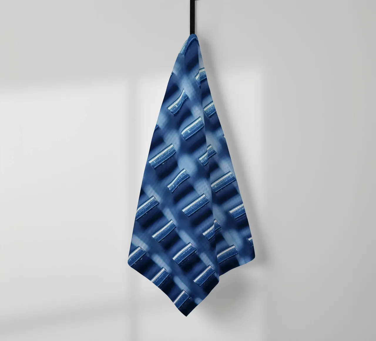 Structure métallique avec ailettes de refroidissement - vue macro torchon de Bilderwelt - Kunst für die Wand