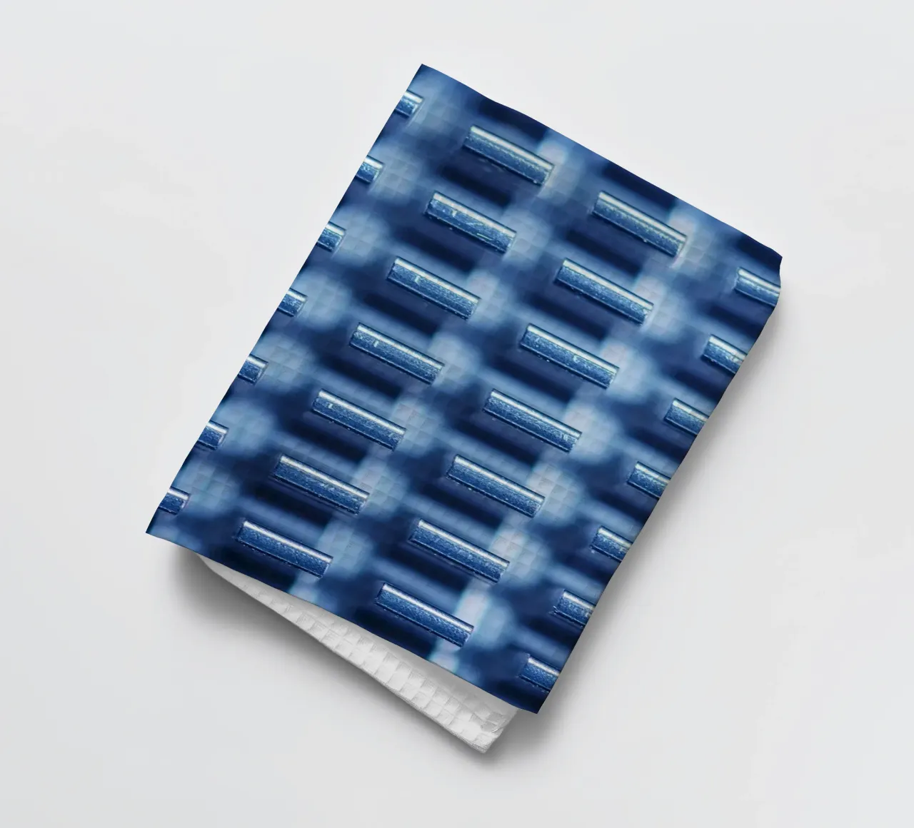 Structure métallique avec ailettes de refroidissement - vue macro torchon de Bilderwelt - Kunst für die Wand