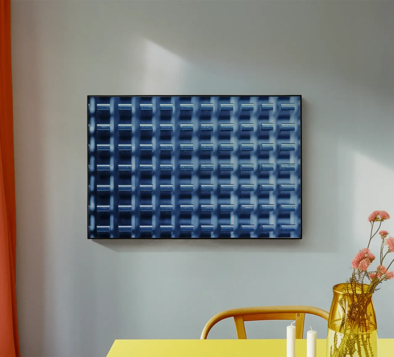 Structure métallique avec ailettes de refroidissement - vue macro plexiglas de Bilderwelt - Kunst für die Wand